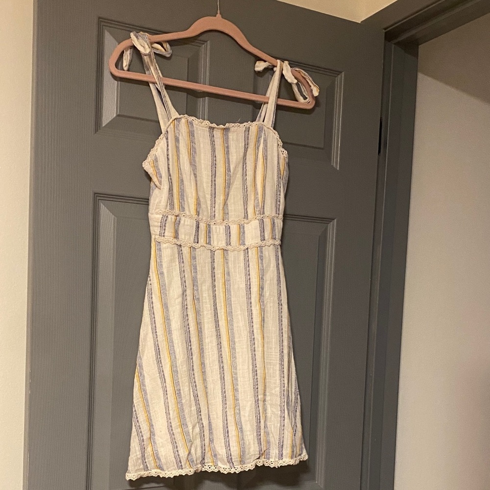 Altar'd State Multicolor Striped Dress Summer Spring Easter Size Small